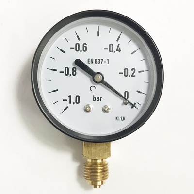 En 837-1 1 indicateur de pression inférieur de bâti de pouce 63mm de l'indicateur de pression de barre 2,5
